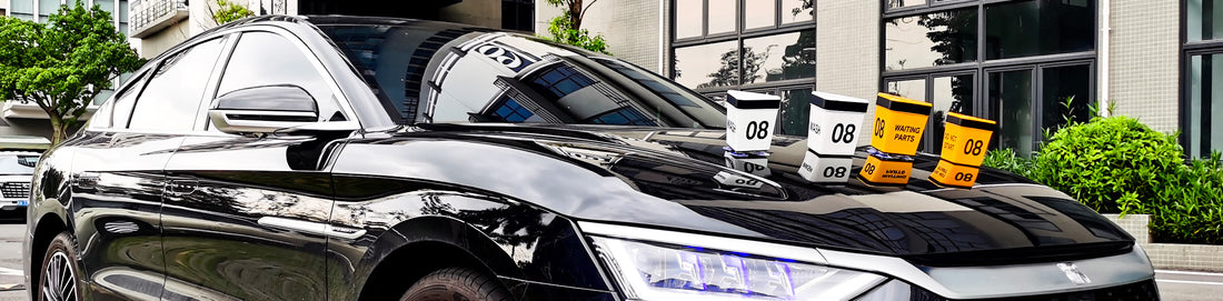 Magnetic Cart Top Hats For Auto Dealership