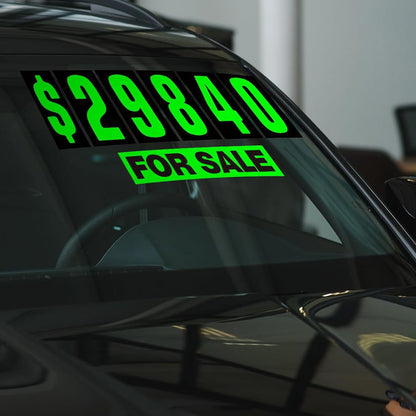 Car Sales Number Decals Front Windshield Pricing Stickers