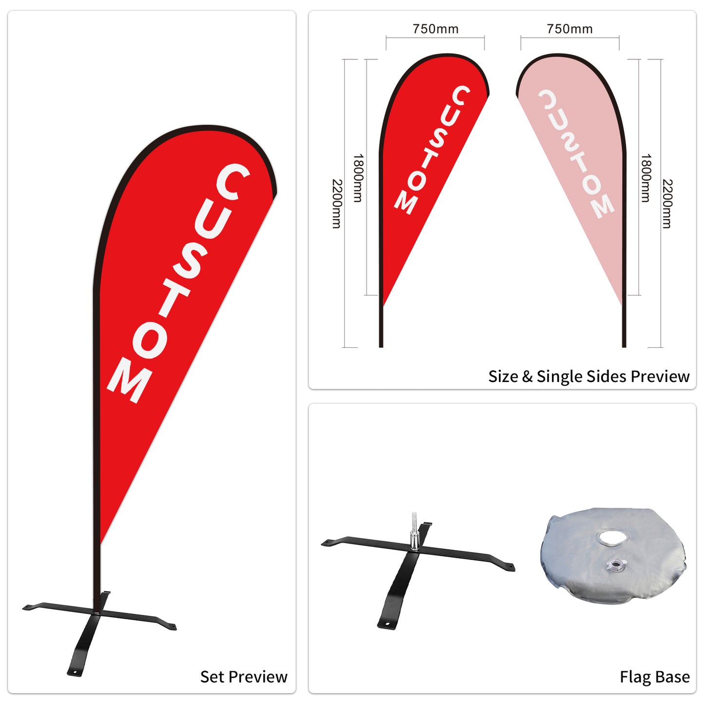 Tear Drop Flags