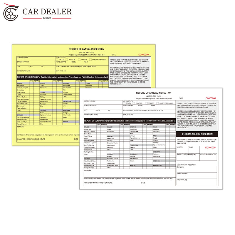 Auto Record Of Annual Inspection