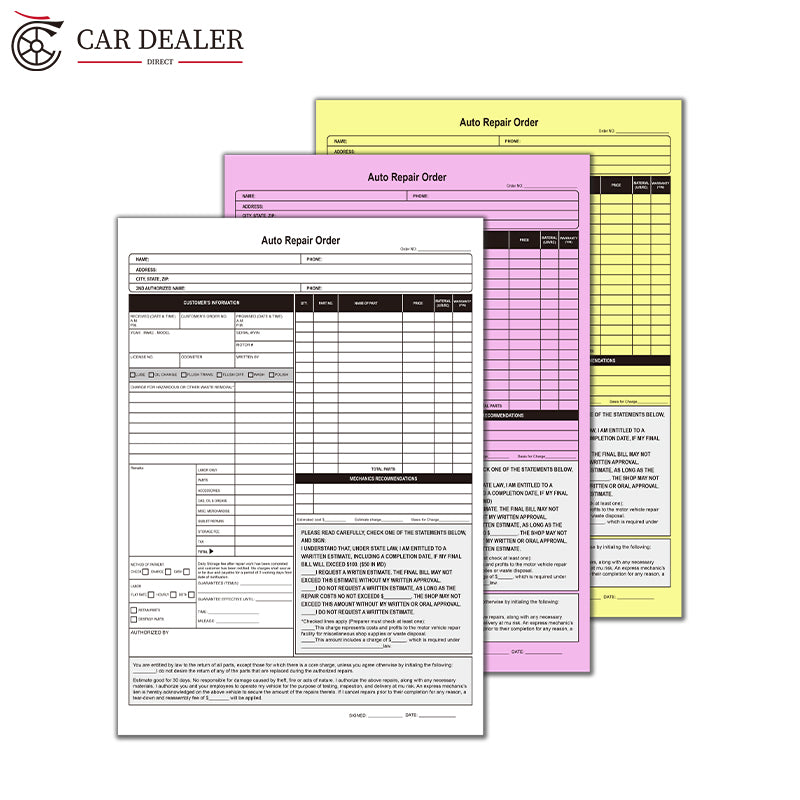 Auto Repair Order