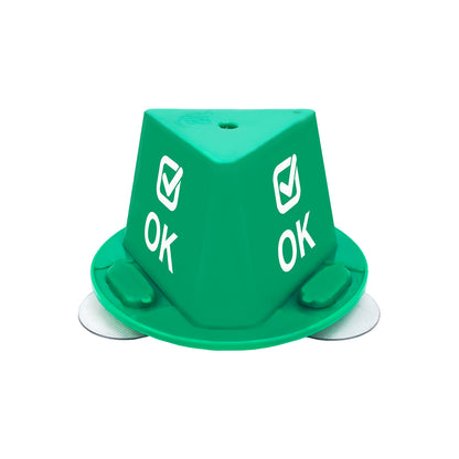 Auto Workshop Magnetic Service Control Caps Green Ok