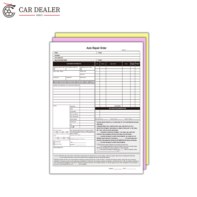 Automotive Repair Order