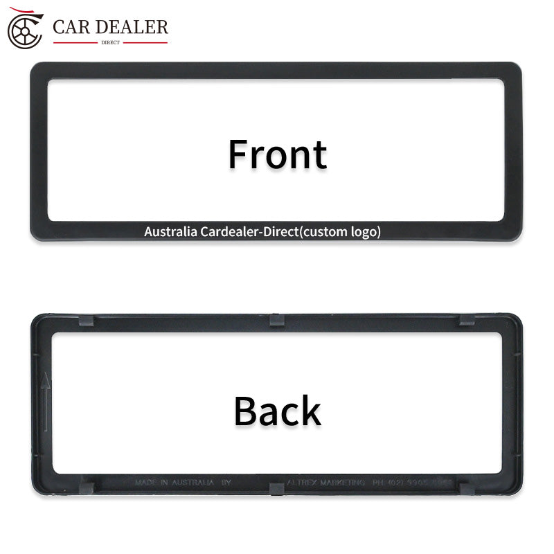 Black License Plate Frame