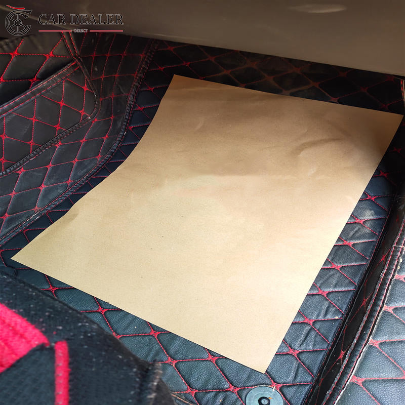 Custom Foot Mats Kraft Paper Disposable Car Floor Mats