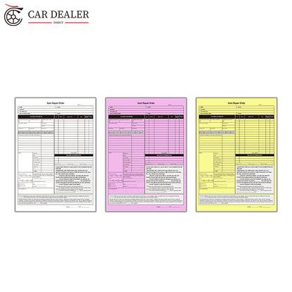 Car Repair Order Forms