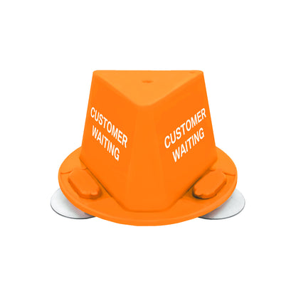 Car Roof Hat Supplier Orange Customer Waiting