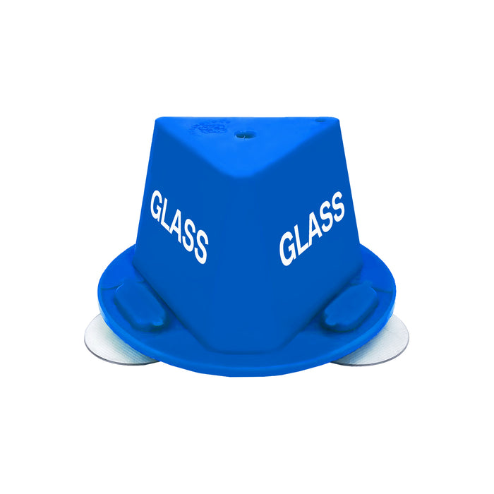 Car Using Number Block Blue Glass