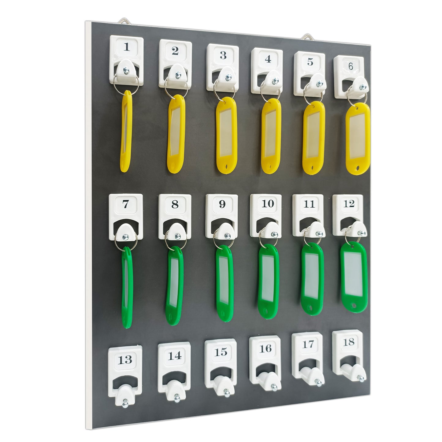 18 Hooks Key Rack Key Hanging Board For Wall