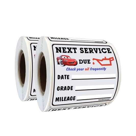 Vehicle Oil Change Stickers Car Repair Reminder Sticker