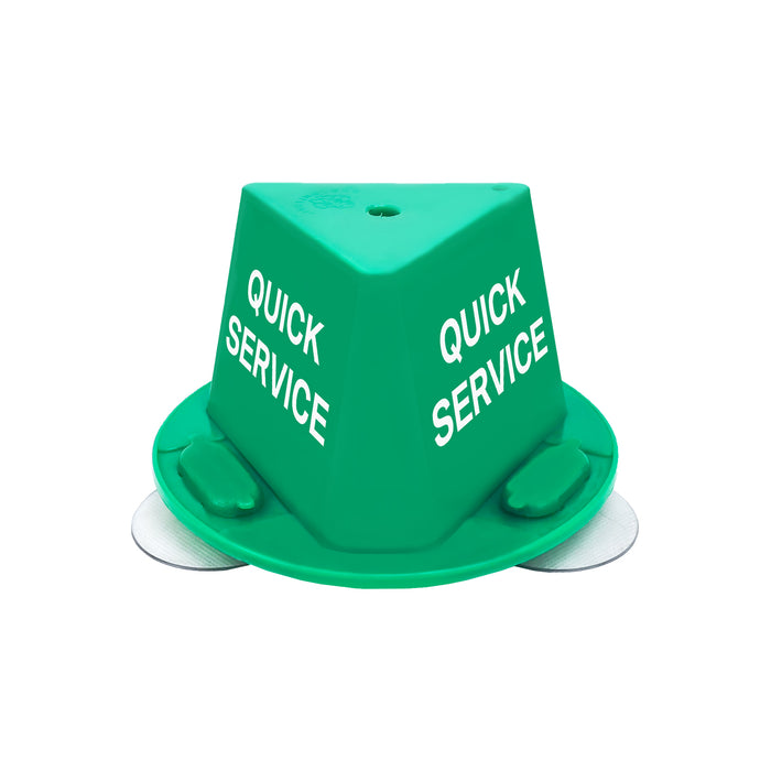 Plastic Magnetic Roof Hats Green Quick Service